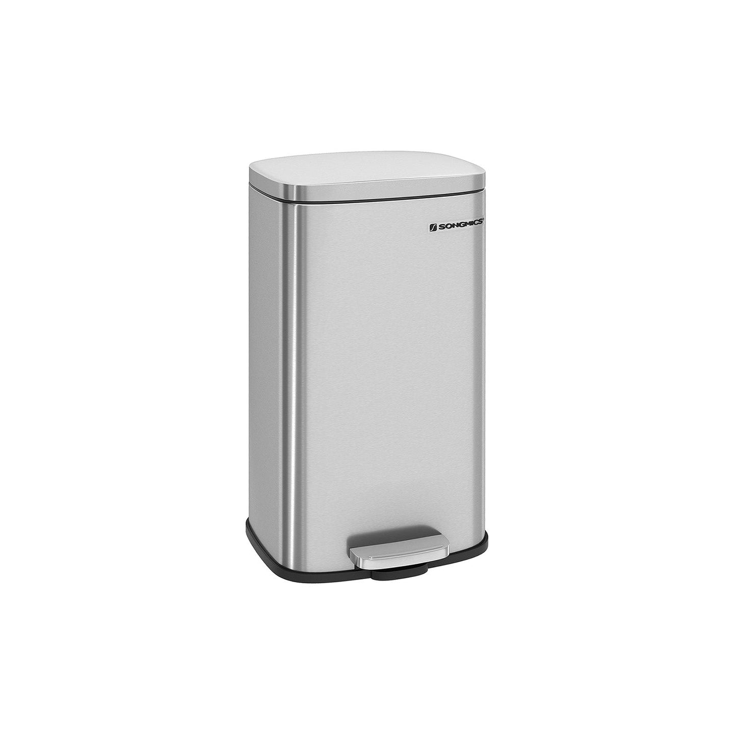 Pedal Trash Bin - Stainless Steel - Silver - 30 Litre