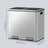 Dual-Compartment Metal Recycling Bin - 48L - Stainless Steel - Soft Close Lid