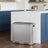 Dual-Compartment Metal Recycling Bin - 48L - Stainless Steel - Soft Close Lid