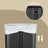 Steel Trash Bin - Stainless Steel - Black - 50L with Soft Close and Removable Inner Bucket