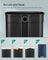 Kitchen Pedal Bin Charcoal - Steel Bin and Plastic Inner Bucket - Blue