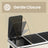 Triple Pedal Bin - Stainless Steel - Beige - 54 L with Soft-Close Lids and Compartments