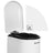 Slim Pedal Bin - Steel - Silver - 10L Capacity with Removable Inner Bucket and Slow Close Feature