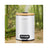 Small Waste Bin - Steel Bin and Plastic Inner Bucket - Cloud White