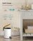 Small Waste Bin - Steel Bin and Plastic Inner Bucket - Cloud White