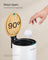 Small Waste Bin - Steel Bin and Plastic Inner Bucket - Cloud White