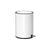 Bathroom Bin - Steel - White - Pedal Design with ABS Lid
