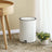 Bathroom Bin - Steel - White - Pedal Design with ABS Lid