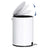 Bathroom Bin - Steel - White - Pedal Design with ABS Lid