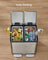 Recycling Bin - With Multiple Compartments - 41.8 x 35.3 x 45.5 cm