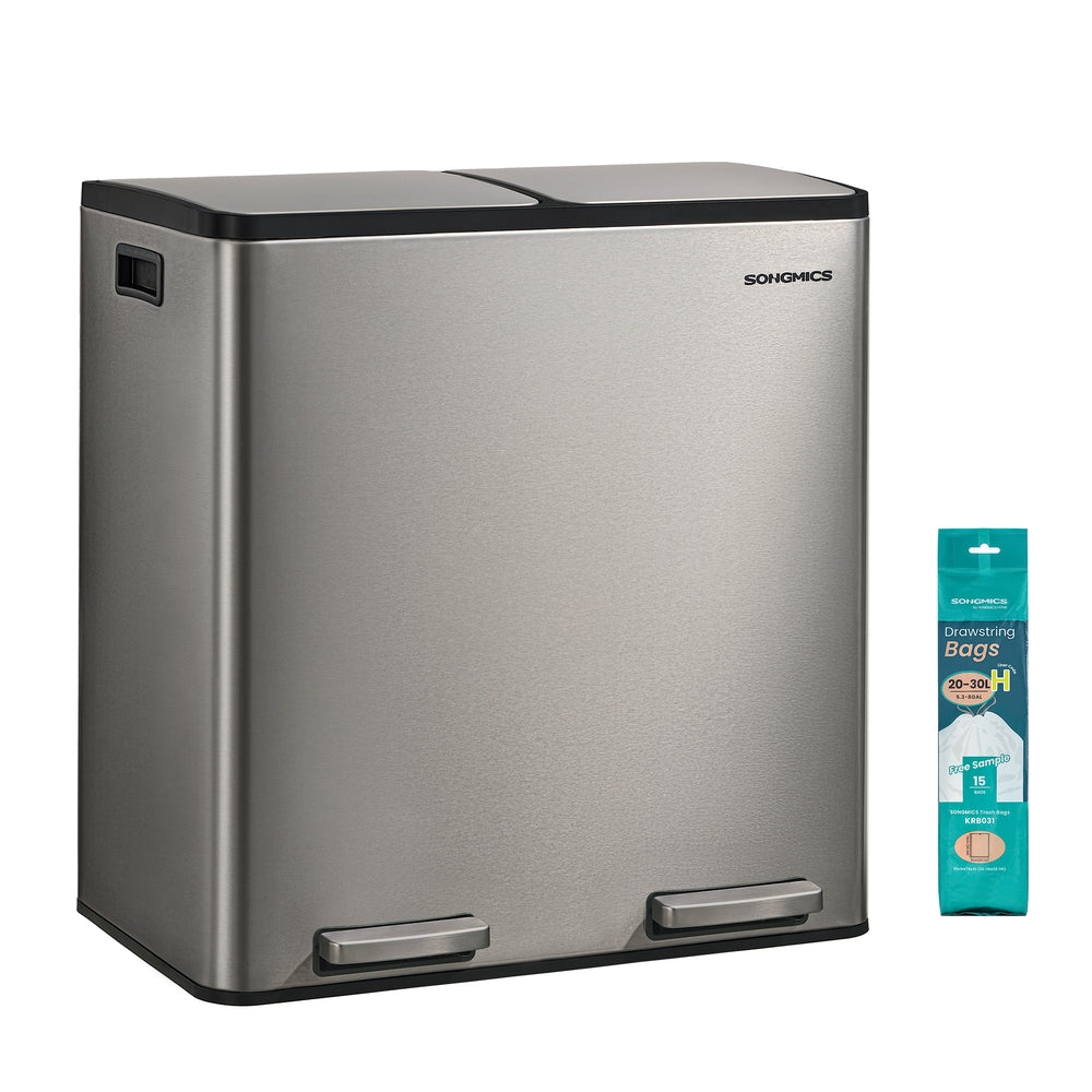 Recycling Bin - With Multiple Compartments - 59.1 x 36.5 x 62.7 cm