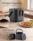 Compost Caddy - Odour-Proof with Lid and Strainer Basket - 24 x 20 x 19.5 cm