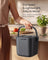 Compost Caddy - Odour-Proof with Lid and Strainer Basket - 24 x 20 x 19.5 cm