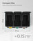 Rubbish Bin - Stainless Steel - Silver - 24 Litre with Pedal and Recycling Separation System