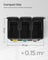 3-in-1 Rubbish Bin - Stainless Steel - Silver - 24 Litre Recycling Waste Separation System