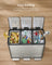 Recycling Bin - With Multiple Compartments - 62 x 35.3 x 54 cm