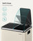 Kitchen Pedal Bin - Dual Compartment 30L - Stainless Steel - Sand Beige and Ink Black