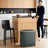 Double Kitchen Bin - Stainless Steel - Silver - Pedal Operation with Inner Classified Buckets