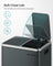 Trash Can - Stainless Steel - Silver - Dual Compartment 30L for Recycling