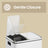 Double Kitchen Bin - Stainless Steel - Silver - Pedal Operation with Inner Classified Buckets