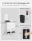Dual Rubbish Bin - Stainless Steel - White - 30 L Capacity with Inner Classified Bins