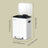 Kitchen Bin - Metal - White - Dual Compartment with Soft Close and Plastic Inner Buckets