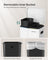 Dual Trash Can - Metal - White - Dual Compartments with Soft Closure and Airtight Design