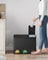 Kitchen Trash Can - Stainless Steel - Black - 45L Capacity with Waste Separation System