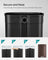 Steel Pedal Kitchen Bin - 50L Capacity - Walnut Brown - Soft Close Lid