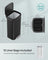 Metal Waste Pedal Bin - 68L - Silver - Tall with Lid