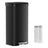 Metal Waste Pedal Bin - 68L - Silver - Tall with Lid
