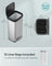 Metal Waste Pedal Bin - 68L - Silver - Tall with Lid
