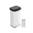 Metal Waste Pedal Bin - 68L - Silver - Tall with Lid