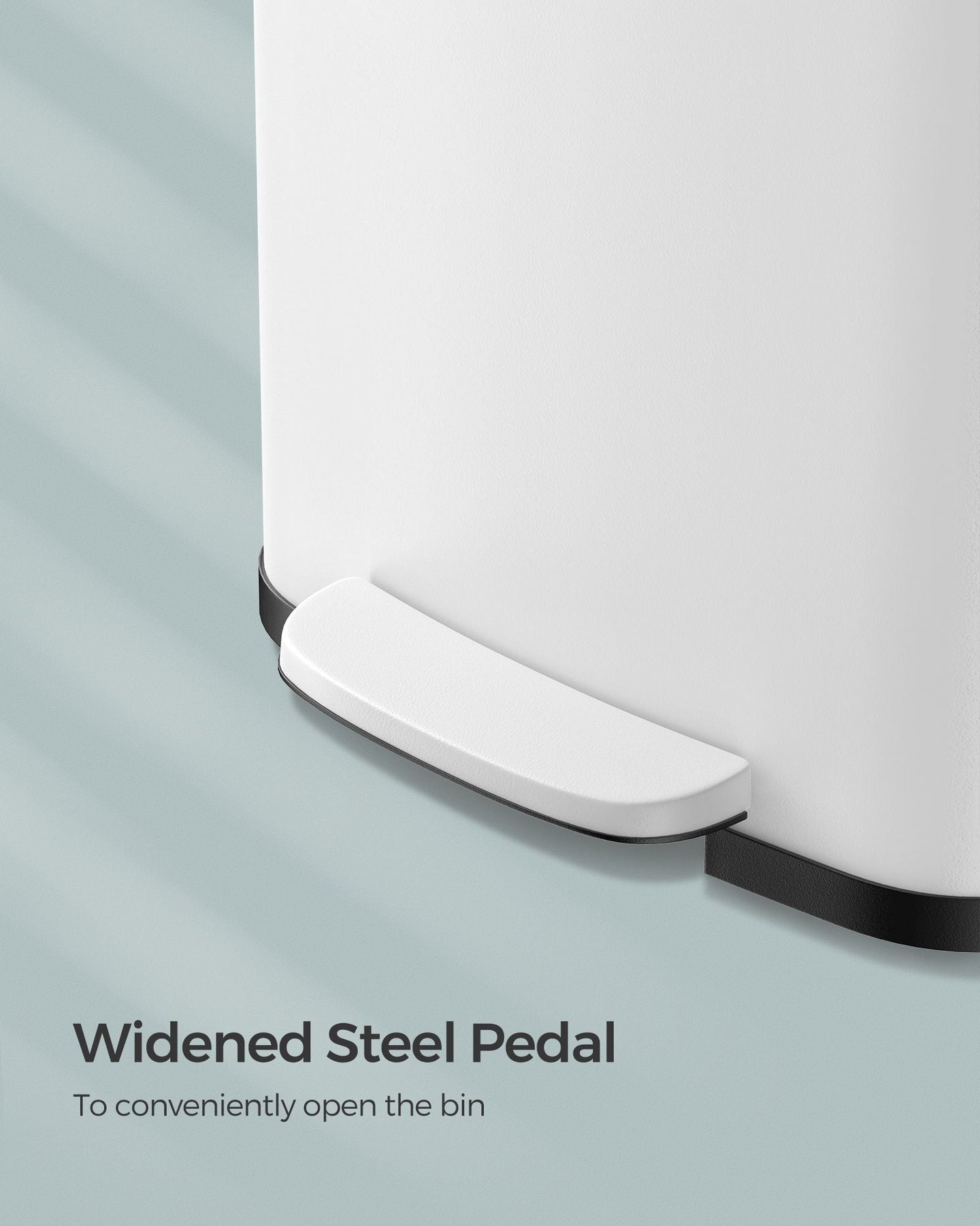 Metal Waste Pedal Bin - 68L - Silver - Tall with Lid