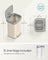Metal Waste Pedal Bin - 68L Capacity with Lid - Metal - Sand Beige and Dove Grey