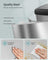 50L Metal Pedal Rubbish Bin - Silver - Large Capacity with Lid