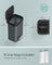 Metal Pedal Bin - 68L Capacity with Lid - Metal - Charcoal Grey and Black