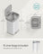 Metal Pedal Waste Bin - 68L Capacity - Steel - White and Dove Grey