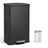 Large Steel Kitchen Bin - Black Finish - Soft Close Lid
