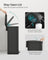 Large Steel Kitchen Bin - Black Finish - Soft Close Lid