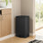 Large Step Waste Bin - Steel - Black - Soft Close Mechanism with Lid and 15 Liners Included