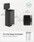 Large Steel Kitchen Bin - Black Finish - Soft Close Lid