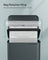 Large Kitchen Rubbish Bin - Steel - Silver - Soft Close with Lid and 15 Liner Bags Included