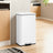 Large Step Waste Bin - Steel - White - 40L Capacity with Soft Close Mechanism