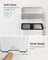Kitchen Bin - Steel - White - 40L Capacity with Soft Close Lid