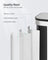 20L Steel Kitchen Trash Bin - Metallic Silver - Soft-Close Lid