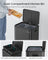 Double Bin - Steel - Metallic Silver - Soft-Close Lid