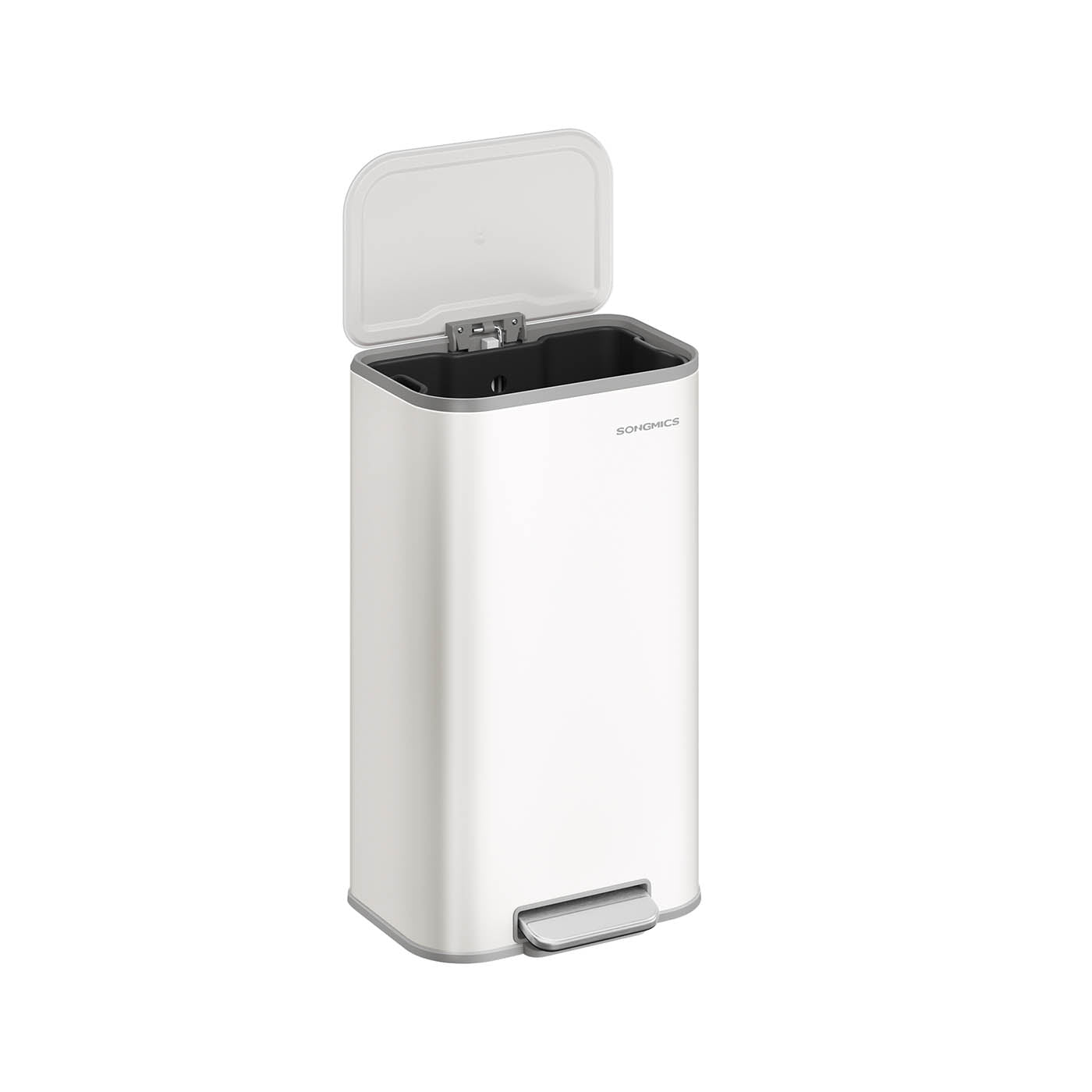 Pedal Bin - Steel - Cloud White - 30 L Soft-Close Lid with Non-Slip Pedal