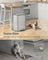Trash Bin - Steel - Metallic Silver - 50L Capacity