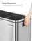 Recycling Bin - Stainless Steel - Fingerprint-Proof